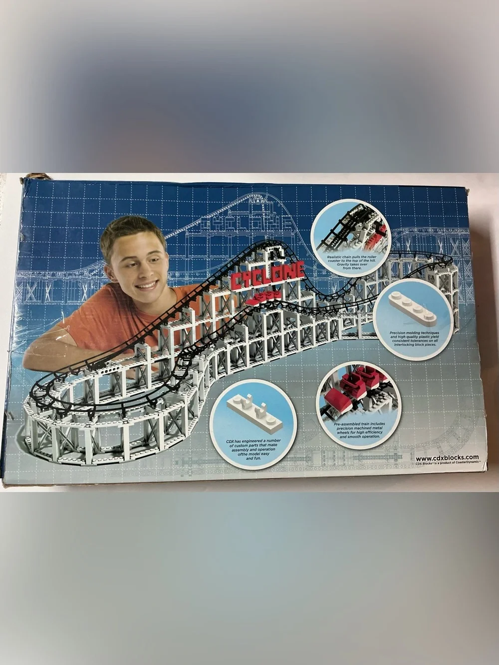 CDX Blocks The Cyclone Roller Coaster 900 Piece Building Kit